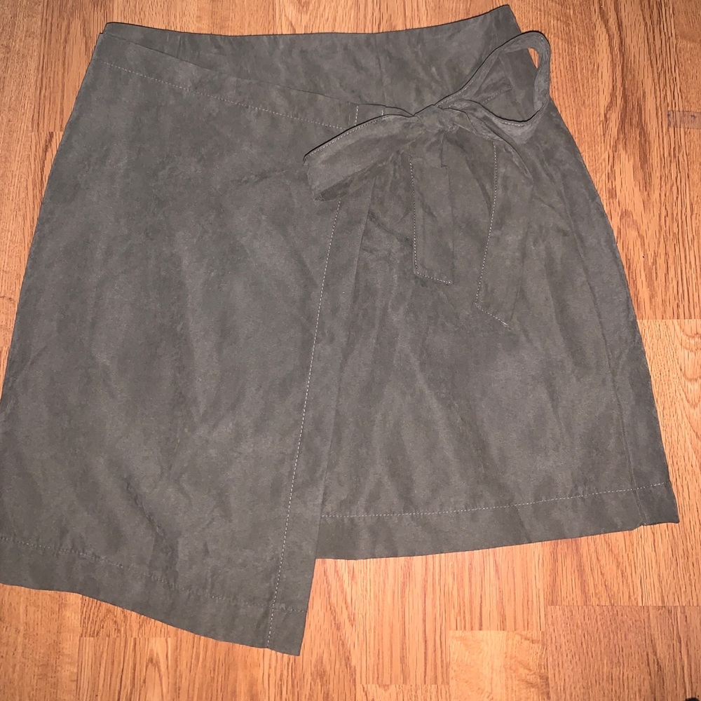 army green skirt